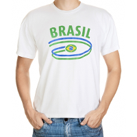 Bellatio Decorations Vlaggen t shirt Brazilie voor heren