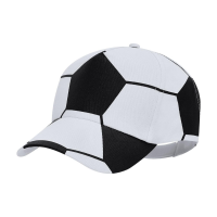 Voetbal supporter petje / cap   zwart/wit   EK / WK   klitteband sluiting