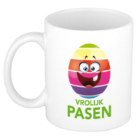 Vrolijk pasen Smile Emoticon mok/ beker   Pasen mokken