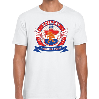 Wit Holland drinking team rwb t shirt heren
