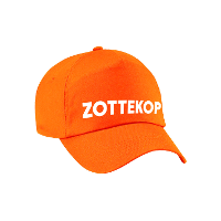 Zottekop fun pet oranje voor volwassenen