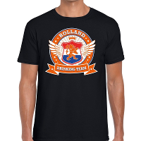 Zwart Holland drinking team t shirt heren
