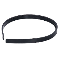 Bellatio Design Haarband   zwart   1 cm breed   kunststof   meisjes/dames   diadeem   haaraccessoire
