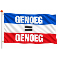 Protest vlag Genoeg is genoeg   90 x 150 cm   Nederlandse Kleuren   boeren protest   demonstreren
