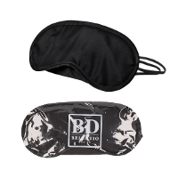 Bellatio Design Slaapmaskers   oogmaskers   microfiber   one size fits all   zwart   elastiek