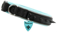 Bellomania Halsband Voor Hond Spikes Jade Zwart/groen #95;_30 34x2,5 Cm