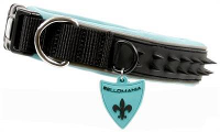 Bellomania Halsband Voor Hond Spikes Jade Zwart/groen #95;_40 45x3,5 Cm