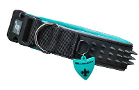 Bellomania Halsband Voor Hond Spikes Jade Zwart/groen #95;_54 62x4 Cm