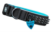 Bellomania Halsband Voor Hond Spikes Marina Zwart/aqua #95;_54 62x4 Cm