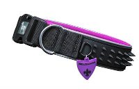 Zzzbellomania Halsband Voor Hond Spikes Sophia Zwart/paars #95;_54 62x4 Cm