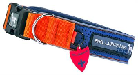 Bellomania Sport Halsband Voor Hond Barnie Oranje/blauw #95;_40 45x3,5 Cm