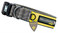 Bellomania Sport Halsband Voor Hond Rupert Grijs/geel #95;_34 39x3cm