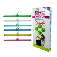 Benders Satin Hangers Bendable Cloth Pads Clothes Rack