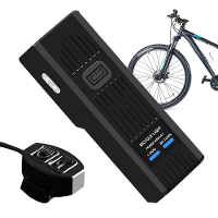 BENGGUO 2 in 1 Bedrade Besturingsfiets Koplamp 2000mAh Power Bank Stuur Zaklamp USB Opladen IPX4 Waterdicht met Bel voor