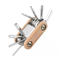 BENGGUO 8 in 1 Draagbare Opvouwbare Mini Fietsonderhoud Tool Multifunctionele Schroevendraaier Inbussleutel voor Fietsba