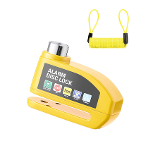 BENGGOU Fiets Schijfrem Slot 130dB Luid Alarm Anti diefstal Bescherming Aluminiumlegering Waterdicht Herinneringskoordsl