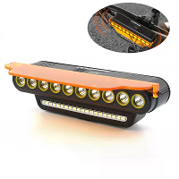 BENGGUO BG 1969 Draadloze Afstandsbediening Fiets Koplamp 120dB Toeter 10 LED Waterdichte Fietsverlichting met Stofdop