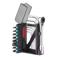 BENGGUO BG 9870 Flip Top Fietsratelgereedschap Set Draagbaar multifunctioneel Fietsreparatieset Zeskantsleutel voor MTB