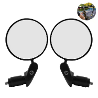 BENGGUO Rond Fiets Achteruitkijkspiegel 360° Instelbaar Klaar vouwbaar HD weergave Fietsglas Reflecterende Spiegel voor