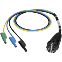 Benning 044142 Meetadapter Randaarde stekker   Banaanstekker 4 mm Zwart, Blauw, Groen, Geel