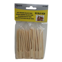 Benson Cocktail/tapas prikkers   50x stuks   9 cm   hout