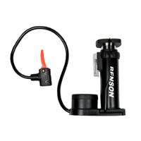 Benson Mini voetpomp met druk meter   Fiets/auto/bal/luchtbed   Max: 8 Bar