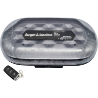 Berger & Schröter Akku LED Mini SM865DR Waarschuwingsbalk 12 V, 24 V werkt op USB Magneetvoet Oranje