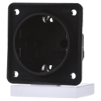Berker 947782503 Wandcontactdoos Compleet Integro Flow Zwart 1 stuk(s)