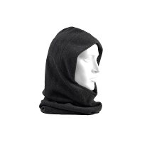 Fleece bivakmuts   met koordje   grijs   polyester   lekker warm   voor volwassenen