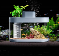 Beschrijvende geometrie DESGEO C180 9L Aquarium Pro Smart Feeder 7 kleuren LED licht Zelfreinigend Hoogrenderende filtra