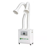 BEST BST 498 Dubbele buis afzuiger met rookafzuiging 200W 310 m³/u Solderen rookabsorber luchtreiniger met 3 laags filtr