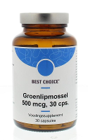 Best Choice Groenlipmossel 500mg Capsules