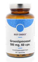Best Choice Groenlipmossel 500mg Capsules 60st