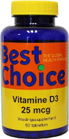 Best Choice Vitamine D3 25mcg Tabletten