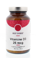 Best Choice Vitamine D3 25mcg Tabletten 180st