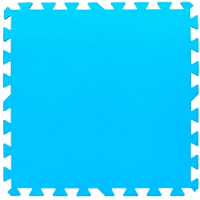 Bestway Flowclear ondertegels voor zwembad blauw 50 x 50 x 0,4 beschermfolie 8 stuks