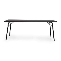 Tenzo eetkamertafel Daxx   antraciet/zwart   75x200x90 cm