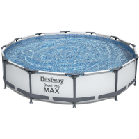 Bestway Zwembad steel pro max set rond 366 Incl. Filterpomp (220 240V)