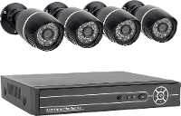 Bewakingscamera Set Analoog 4 Kanaals Met 4 Cameras 1280 X 720 Pix 500 Gb Elro El430dvr