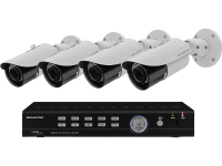 Bewakingscamera Set Analoog, Ahd, Hd Tvi 8 Kanaals Met 4 Cameras 1920 X 1080 Pix Monacor Axz 408bv