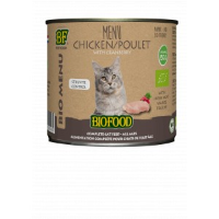 BF Petfood Biofood Organic Bio Menu Struvite Control kip natvoer kat (blik 200 gram) 24 x 200 g