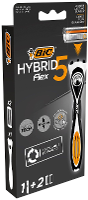 Bic Hybrid Flex5 Scheermes Set