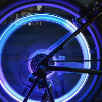 Bicycle Bike Tire Valve Led Lights Colorful Skull Head Light
