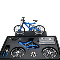 Bicycle Model Simulation Diy Alloy Mountain/road Bicycle Set Decoration Gift Model