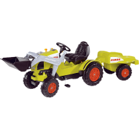 BIG CLAAS CELTIS Tractor met laadschep en trailer