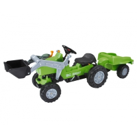 Jimmy Tractor Met Laadschep En Trailer