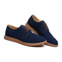 Big Size New Autumn Men Lace Up Casual Flat Suede Sport Shoes