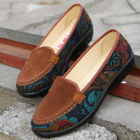 Big Size Women Casual Flat Loafers Slip On Breathable Shoes Soft Sole Shoes