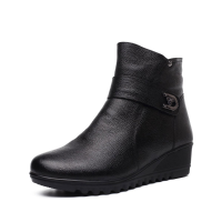 Big Size Women Winter Warm Boots Zipper Short Boots Platform Anti Skid Cotton Boots