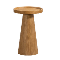 Bijzettafel Donna   naturel   Ø30x47 cm   Leen Bakker